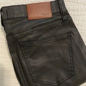 Madewell Black waxed denim
